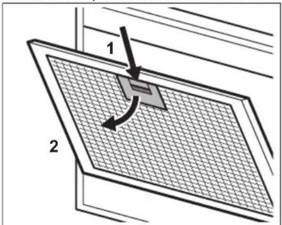 ELECTROLUX LFP516K - To clean the filter: - 1