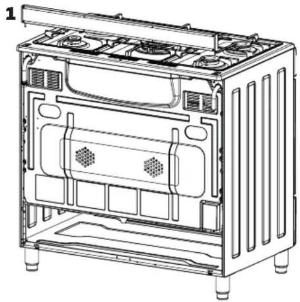 Orima OR-961-XE - \* Instalación De Protección Anti-Salpicadura (Chapa De Protección Térmica) Para Hornos Profesionales 90x60-90x60 - 1