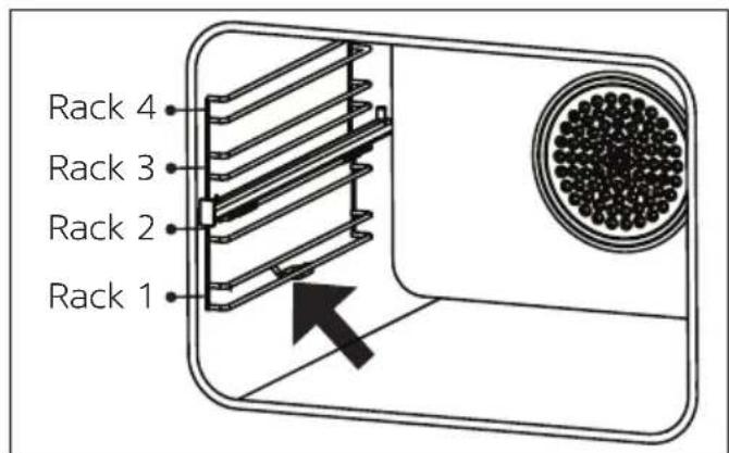 Orima OR-650-X - \* Wire Rack Positions - 1