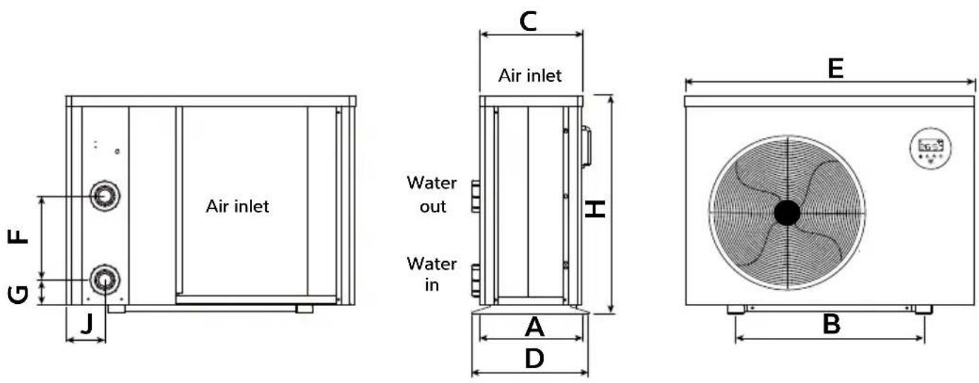 Dantherm HPP-iw 22 - DIMENSIONS - 1
