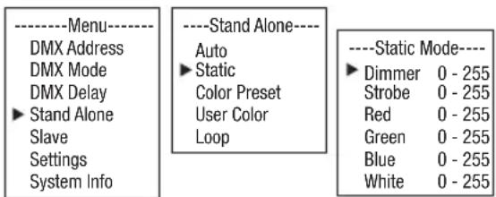 Cameo ROOT PAR BATTERY - STANDALONE MODE STATIC - 1