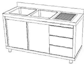 Royal Catering RC-IKS04 - INDUSTRIAL KITCHEN SINK - 9