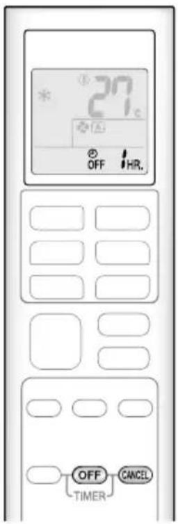 DAIKIN ATX35K5V1B - Fonctionnement de la MINUTERIE DE MARCHE/D'ARRÊT - 1