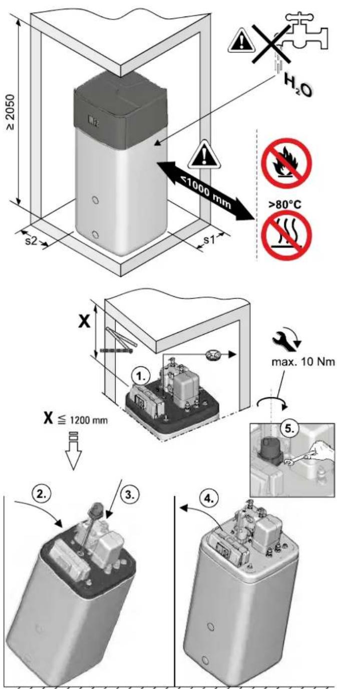 DAIKIN EHSXB04P30BA - Uppställning och installation - 1