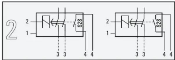 DAIKIN EHSXB04P30BA - Conexión de contactos de conmutación (salidas AUX) - 3