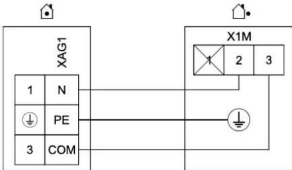 DAIKIN EHSXB04P30BA - Ligação do aparelho externo da bomba de calor ERLQ - 2