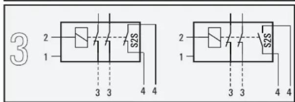 DAIKIN EHSXB04P30BA - Conexión de contactos de conmutación (salidas AUX) - 4