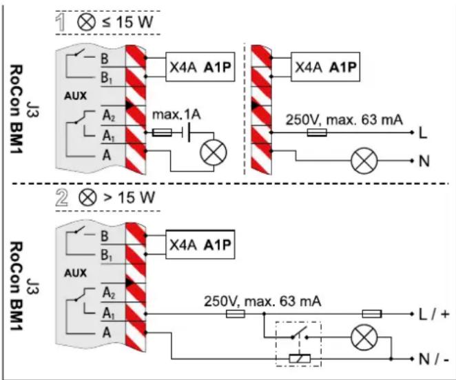 DAIKIN EHSXB04P30BA - Aansluiting schakelcontacten (AUX-uitgangen) - 1