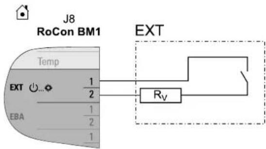 DAIKIN EHSXB04P30BA - Aansluiting extern schakelcontact - 1