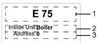 DAIKIN EHSXB04P30BA - Current fault display - 1
