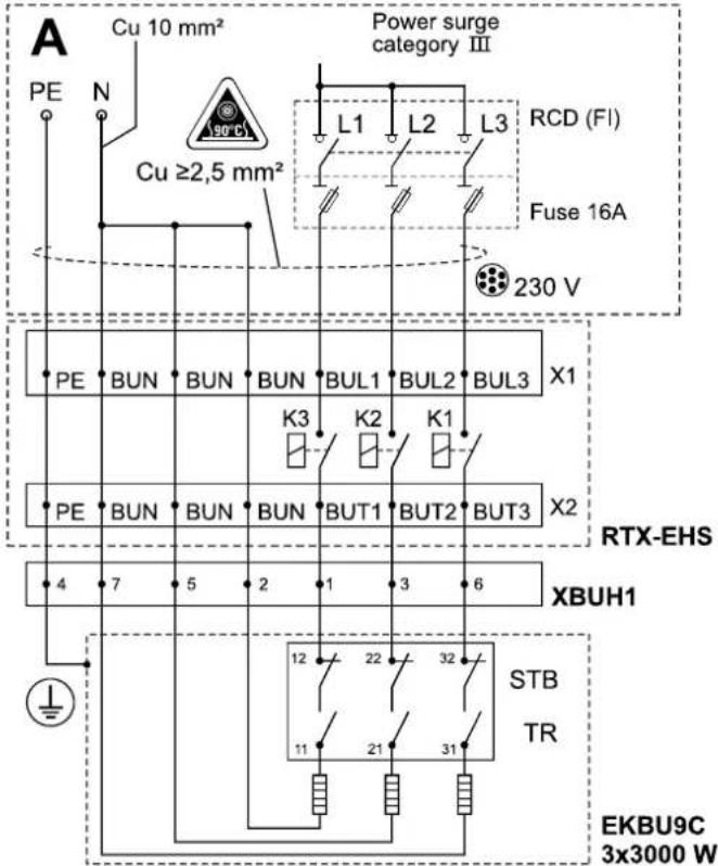 DAIKIN EHSXB04P30BA - Aansluitvariant 2 - 2