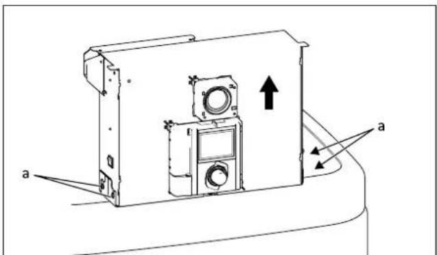 DAIKIN EHSH04P30D3 - Regelungsgehäuse in Serviceposition bringen - 1