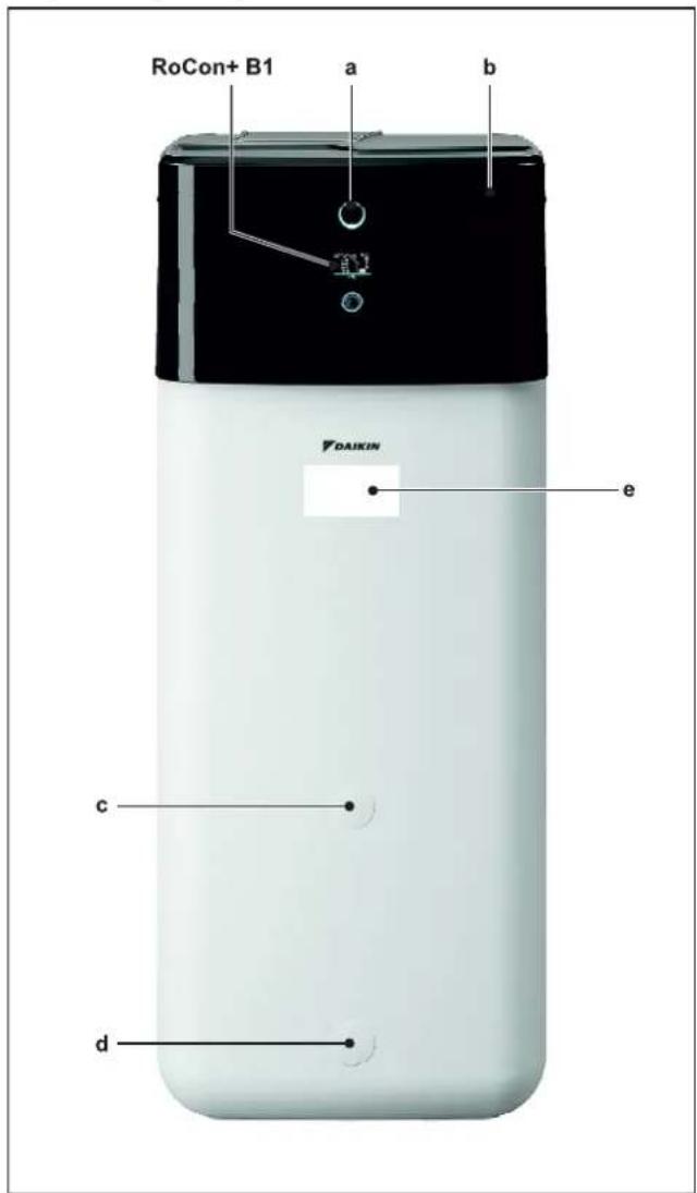 DAIKIN EHSH04P30D3 - Konstrukce a součásti - 1
