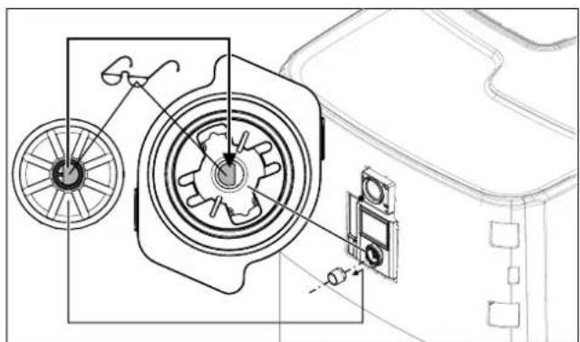 DAIKIN EHSH04P30D3 - Installation du bouton rotatif de la régulation - 1