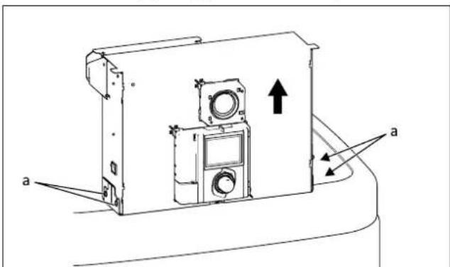 DAIKIN EHSH04P30D3 - Mise du boîtier de régulation en position de maintenance - 1