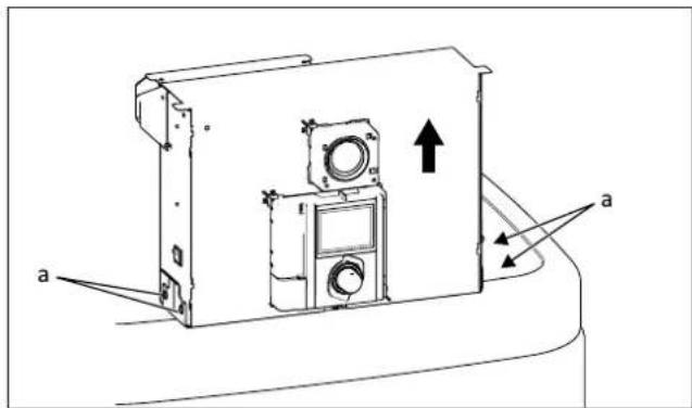 DAIKIN EHSH04P30D3 - Placering av reglerhuset i serviceläge - 1