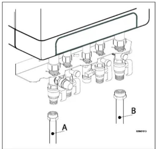 DAIKIN EKOMBG22AAV1 - Schemat polaczenia ogrzewania podlogowego - 1