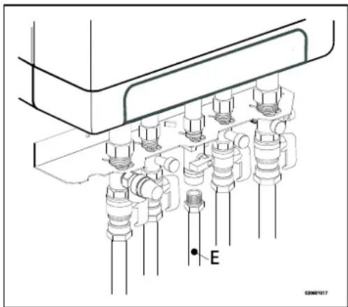 DAIKIN EKOMBG22AAV1 - Anschlieben der Gasleitung - 1