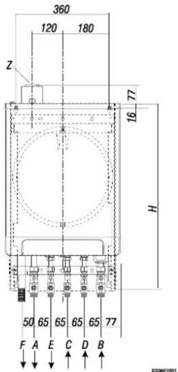 DAIKIN EKOMBG22AAV1 - Misure per l'installazione - 6