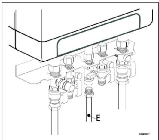 DAIKIN EHOB42AAV1H - Podlaczanie gazu - 1