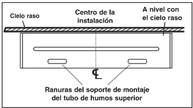 BROAN B5330SSC - INSTALE EL SOPORTE DE MONTAJE DEL TUBO DE HUMOS SUPERIOR - 2