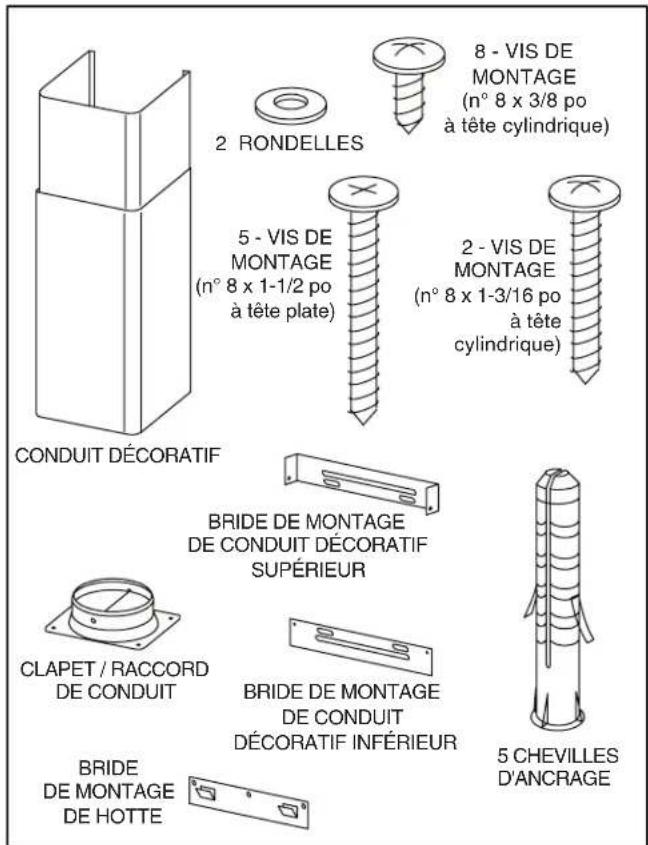 BROAN B5330SSC - PRÉPARATION DE LA HOTTE - 1