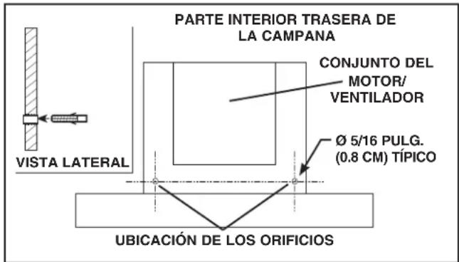 BROAN B5330SSC - INSTALE LA CAMPANA (sólo para campanas con conductos horizontales) - 2