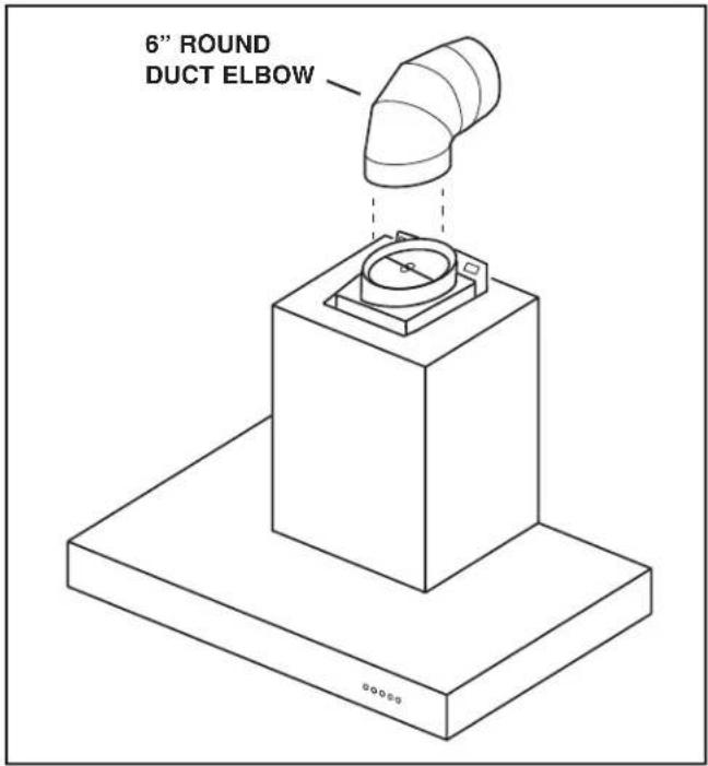 BROAN B5330SSC - INSTALL THE HOOD (Horizontally Ducted Hoods Only) - 3