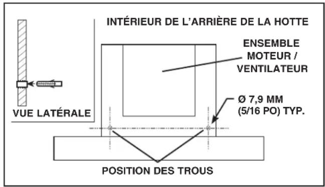 BROAN B5330SSC - INSTALLATION DE LA HOTTE (hotte à conduits horizontaux seulement) - 2