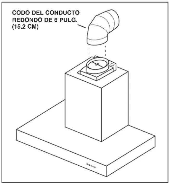BROAN B5330SSC - INSTALE LA CAMPANA (sólo para campanas con conductos horizontales) - 3