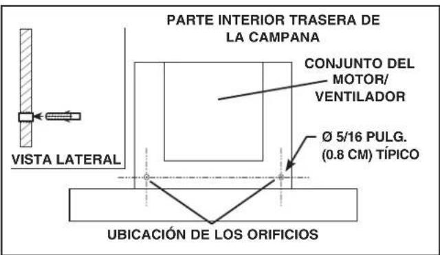 BROAN B5330SSC - INSTALE LA CAMPANA (sólo para campanas con conductos verticales) - 3