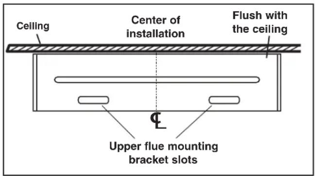 BROAN B5330SSC - INSTALL UPPER FLUE MOUNTING BRACKET - 2
