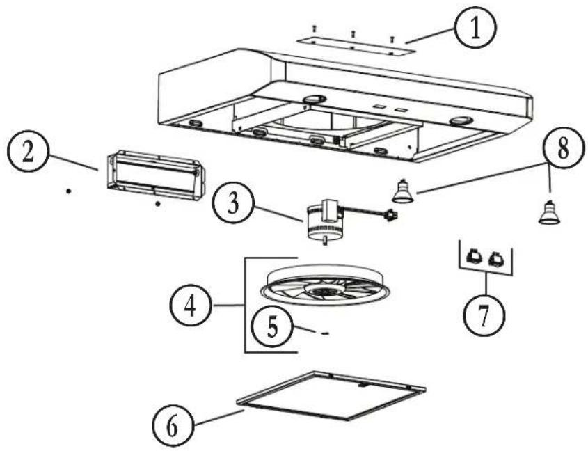 BROAN CRSH130SS - REPLACEMENT PARTS AND REPAIRS - 1