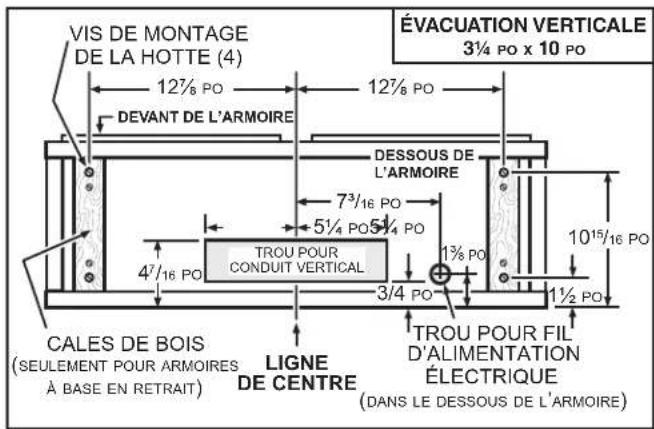 BROAN CRSH130SS - INSTALLATION AVEC CONDUITS SEULEMENT - 2