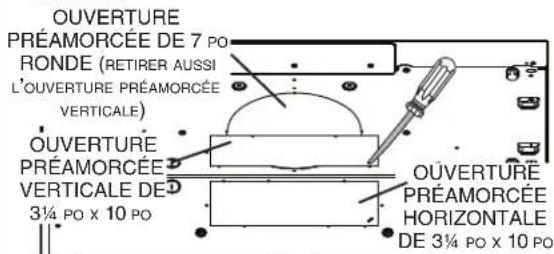 BROAN CRSH130SS - INSTALLATION AVEC CONDUITS SEULEMENT - 1
