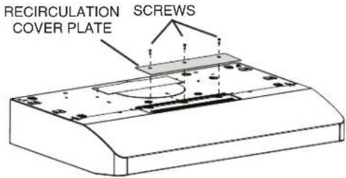 BROAN CRSH130SS - NON-DUCTED INSTALLATION ONLY - 1