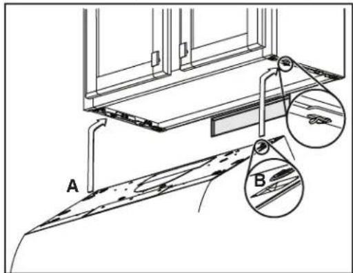 BROAN CRSH130SS - INSTALLATION POUR ÉVACUATION HORIZONTALE - 1