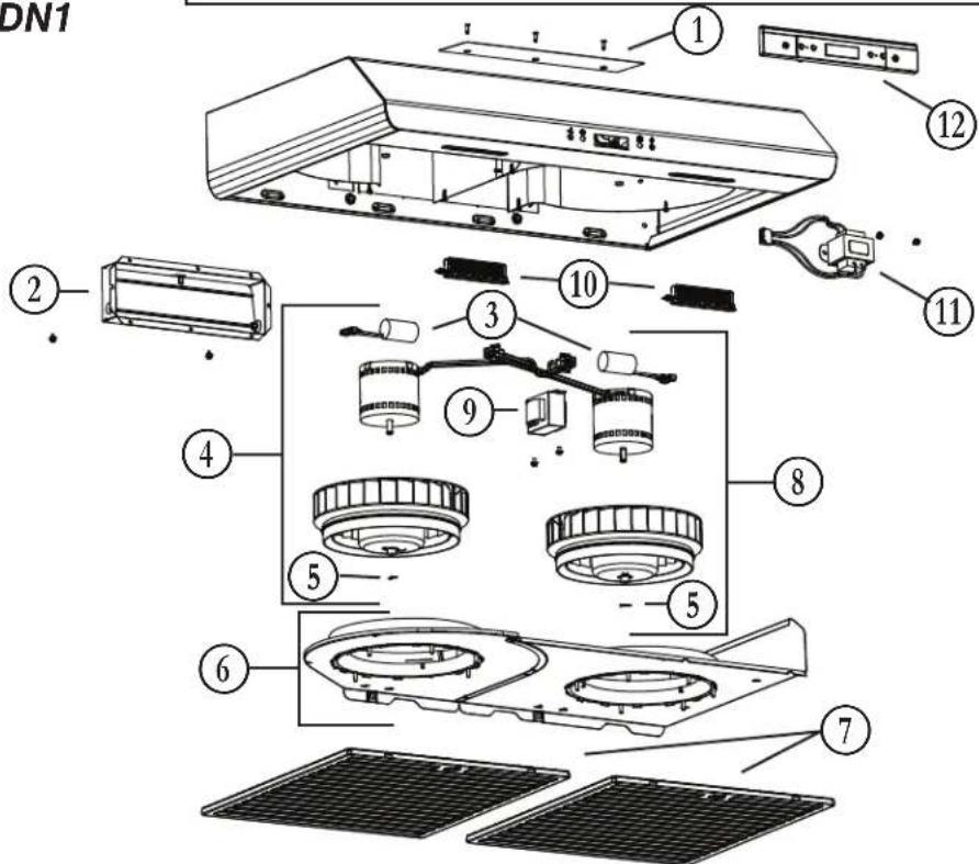 BROAN BKDN136WH - SÉRIES BKDN1 ET NKDN1 - 1