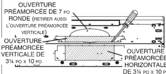 BROAN BKDN136WH - INSTALLATION AVEC CONDUITS SEULEMENT - 1