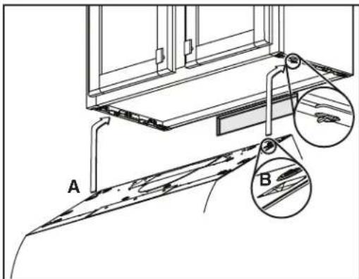 BROAN BKDN136WH - INSTALLATION POUR ÉVACUATION HORIZONTALE SEULEMENT - 1