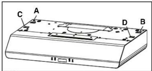 BROAN BKDN136WH - Install the Hood (EZ1 Bracket) - 1