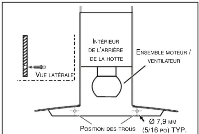 BROAN B5730SS - INSTALLATION DE LA HOTTE (hotte à conduits verticaux seulement) - 3