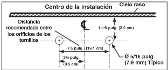 BROAN B5730SS - INSTALE EL SOPORTE DE MONTAJE DEL TUBO DE HUMOS SUPERIOR - 1