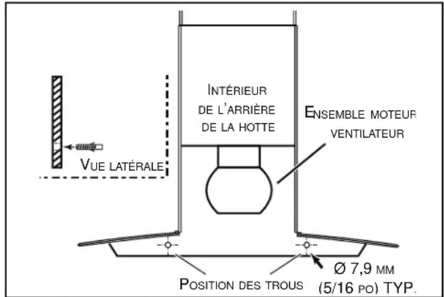BROAN B5730SS - INSTALLATION DE LA HOTTE (hotte à conduits horizontally seulement) - 2