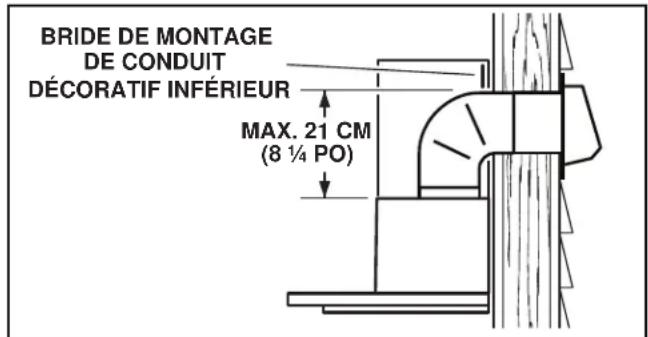 BROAN B5730SS - INSTALLATION DE LA HOTTE (hotte à conduits horizontally seulement) - 1