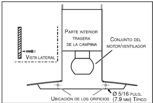 BROAN B5730SS - INSTALE LA CAMPANA (sólo para campanas con conductos horizontales) - 2