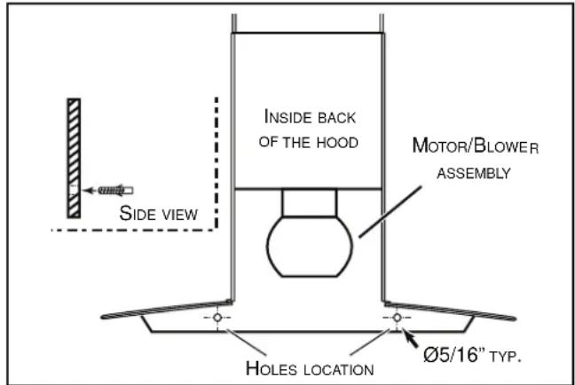 BROAN B5730SS - INSTALL THE HOOD (Horizontally Ducted Hoods Only) - 2