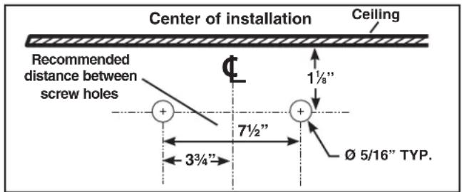 BROAN B5730SS - INSTALL UPPER FLUE MOUNTING BRACKET - 1