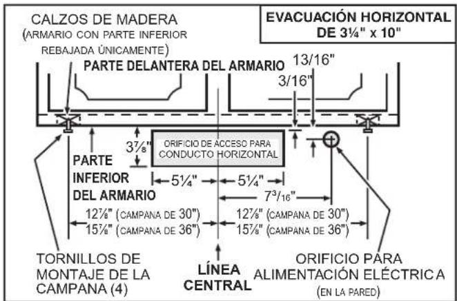 BROAN Antero CLSC130SS - Instalación normal (sin soportes EZ1) - 2