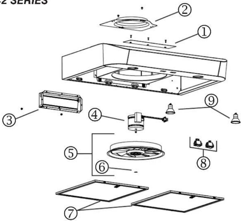 BROAN Antero CLSC130SS - REPLACEMENT PARTS AND REPAIRS - 1